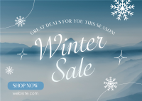 Winter Sale Postcard