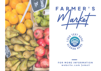 Organic Market Postcard