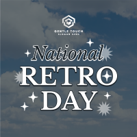 National Retro Day Clouds Instagram Post Image Preview