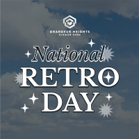 National Retro Day Clouds Instagram Post Image Preview