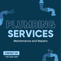 Plumbing Expert Services Linkedin Post Design