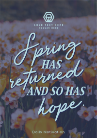 Spring Hope Quote Flyer