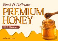 Organic Premium Honey Postcard