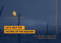 Help Disaster Victims Postcard Image Preview