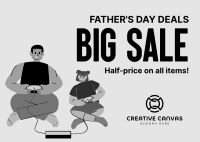 Gamer Dad Deals Postcard