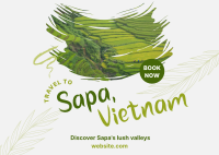 Sapa Vietnam Travel Postcard