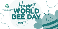 Modern Celebrating World Bee Day Twitter Post