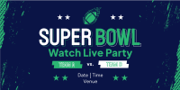 Football Watch Party Twitter Post