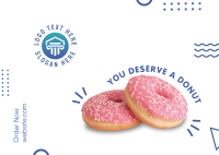 Doughnut Postcard example 4