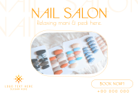 Simple Nail Salon Postcard