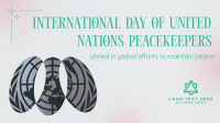 Minimalist Day of United Nations Peacekeepers Animation