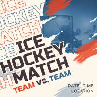 Ice Hockey Versus Match Instagram Post