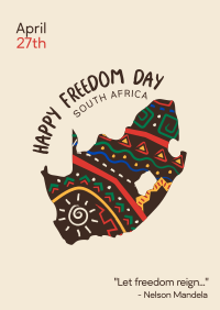 South African Freedom Day Poster