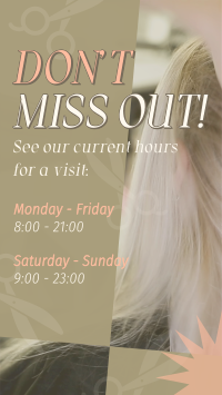 Salon Hours Video