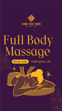 Body Massage Promo Facebook Story