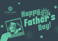 Father's Day Selfie Postcard Image Preview