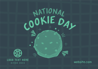 Cute Cookie Day Postcard Design