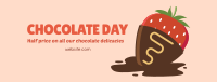 Chocolate Strawberry Facebook Cover Image Preview