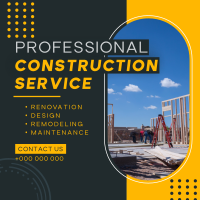 Modern Construction Service Instagram Post