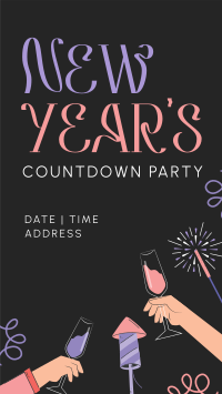 New Year Countdown Facebook Story