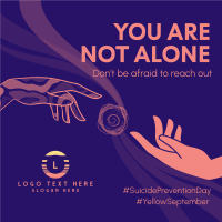 You're Never Alone Instagram Post Design