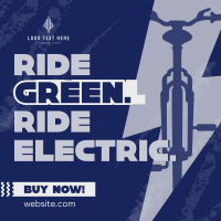 Green Ride E-bike Instagram Post