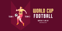 Football World Cup Tournament Twitter Post