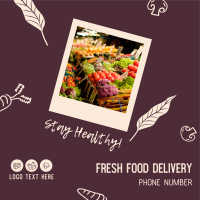 Fresh Food Delivery Instagram Post