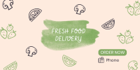 Fresh Vegan Food Delivery Twitter Post