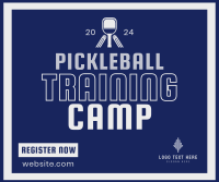 Classic Sporty Pickleball Training Facebook Post