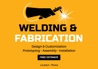 Fabrication Service Postcard