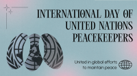 Minimalist Day of United Nations Peacekeepers Animation