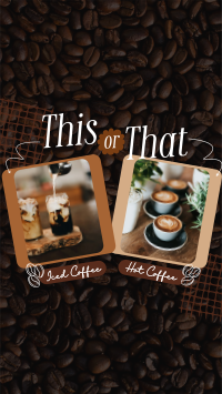 This or That Coffee Facebook Story