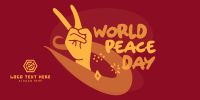 Peace Day Scribbles Twitter Post