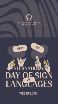 Sign Languages Day Celebration Instagram Story