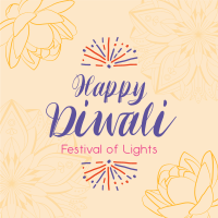 Lotus Diwali Greeting Instagram Post