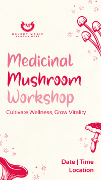 Monoline Mushroom Workshop Instagram Reel Image Preview