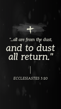 Ash Wednesday Verse Facebook Story