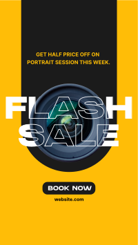 Flash Sale Camera Lens Facebook Story