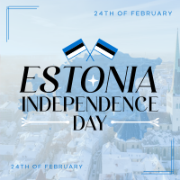 Majestic Estonia Independence Day Linkedin Post