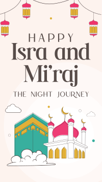 Isra and Mi'raj Night Journey Instagram Story