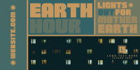 Mondrian Earth Hour Reminder Twitter Post