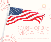 July 4th Mega Sale Facebook Post