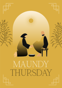 Maundy Thursday Washing of Feet Poster