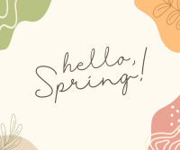 Hey Hello Spring Facebook Post