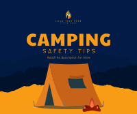 Safety Camping Facebook Post