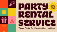 Retro Party Rental Facebook Event Cover