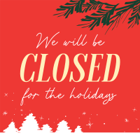 Closed for the Holidays Linkedin Post