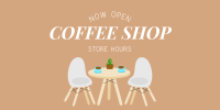 Coffee Shop is Open Twitter Post