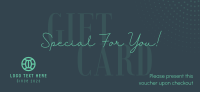 Tall Gift For You Gift Certificate Image Preview